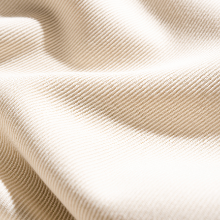 Lazare - Wide Leg Twill Jeans - Cream