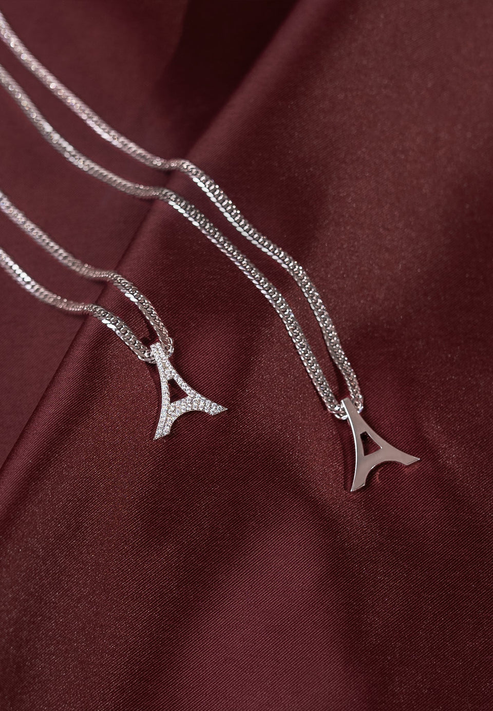 sterling-silver-iced-eiffel-pendant-necklace-silver