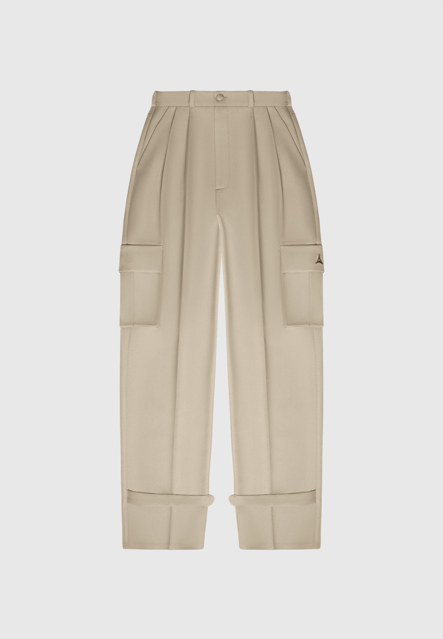 tailored-pleated-cargo-trousers-beige