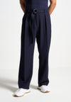 relaxed-fit-textured-belted-tailored-trousers-navy