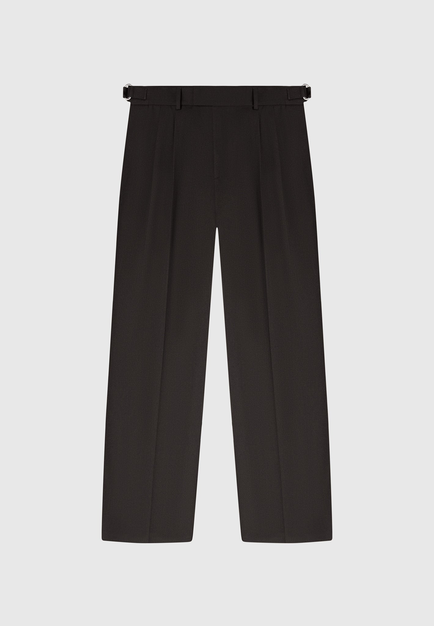 relaxed-fit-textured-twin-pleat-tailored-trousers-brown