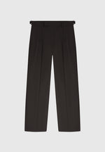 relaxed-fit-textured-twin-pleat-tailored-trousers-brown
