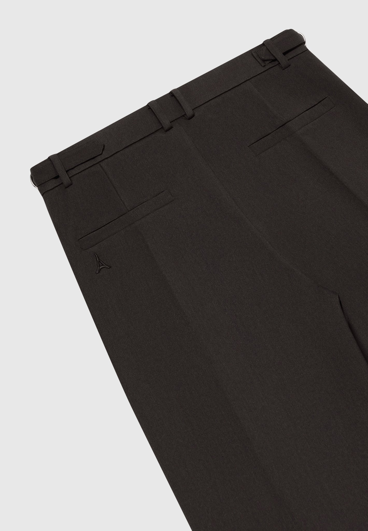 Pierre - Relaxed Fit Textured Pleated Tailored Trousers - Dark Brown
