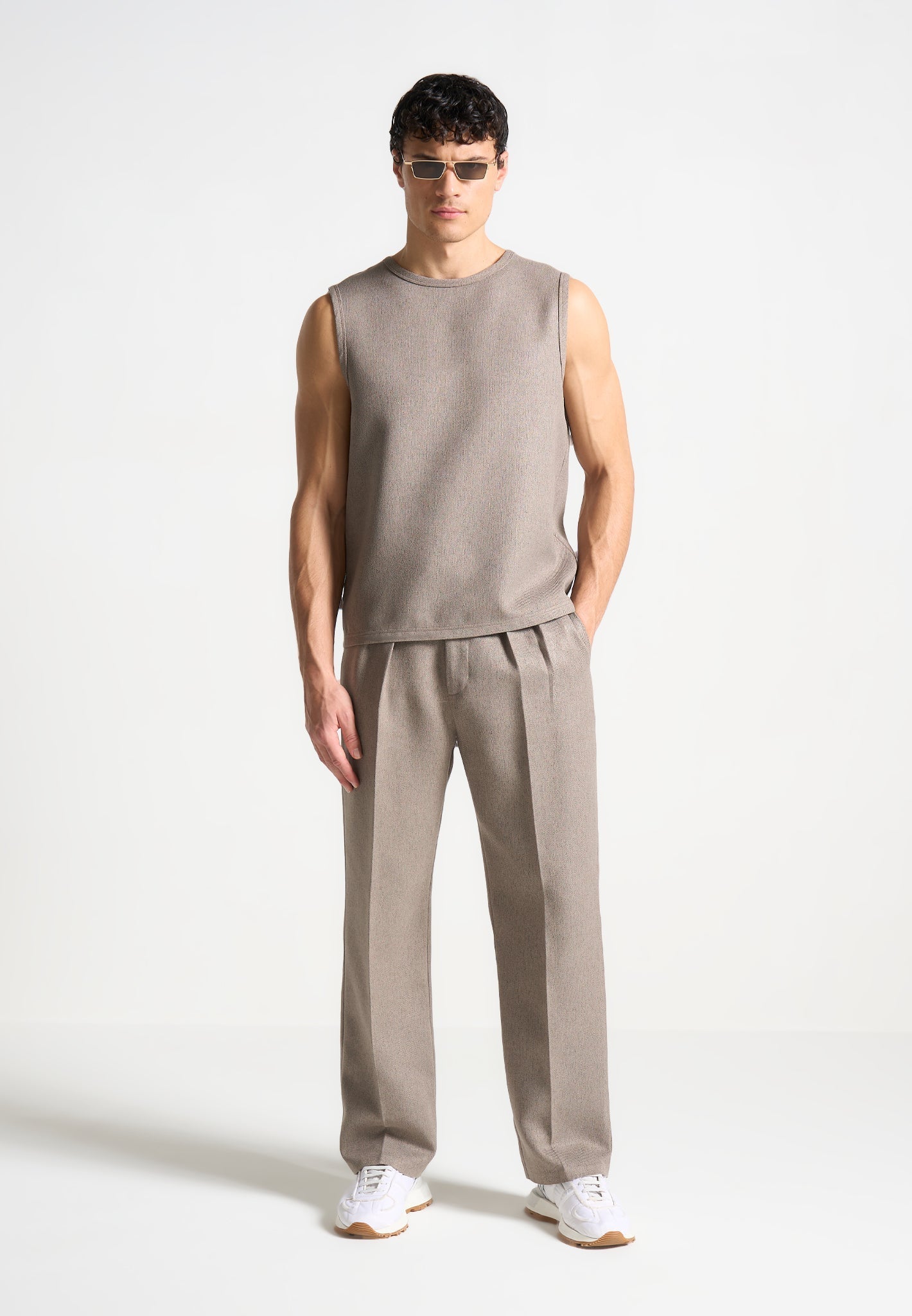 relaxed-fit-textured-pleated-tailored-trousers-taupe