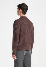 waffle-knit-polo-jumper-brown