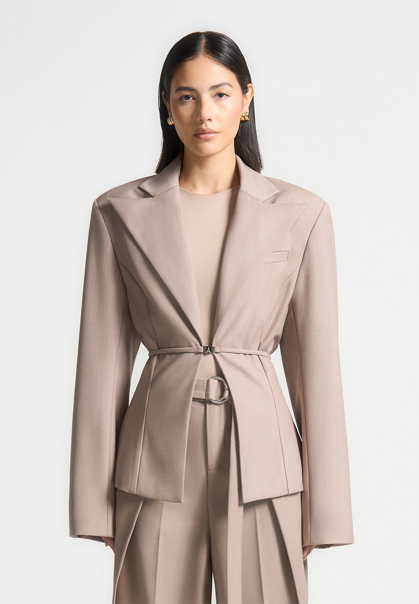 wide-shoulder-tailored-blazer-with-twin-belt-beige