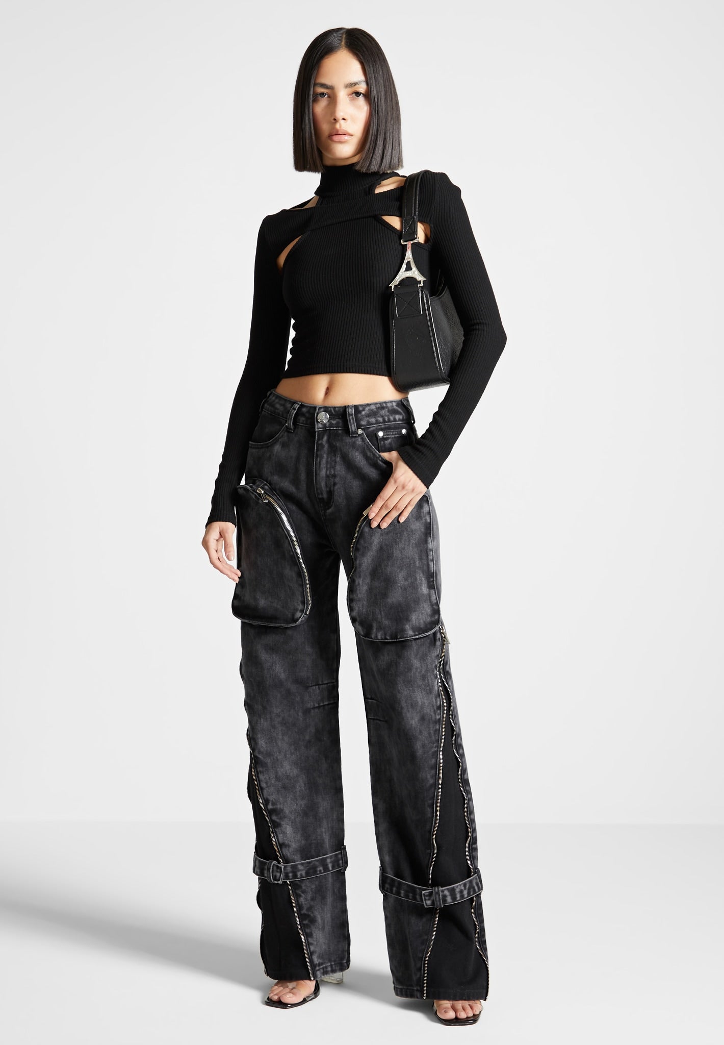 Womens denim cargo capris clearance