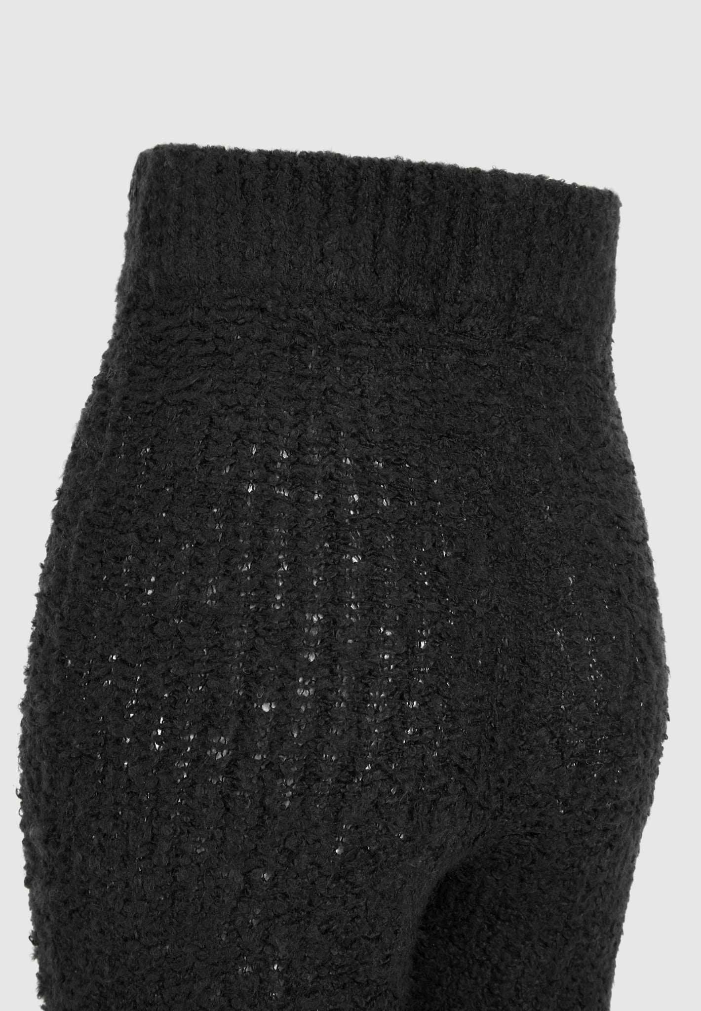 boucle-knit-shorts-black