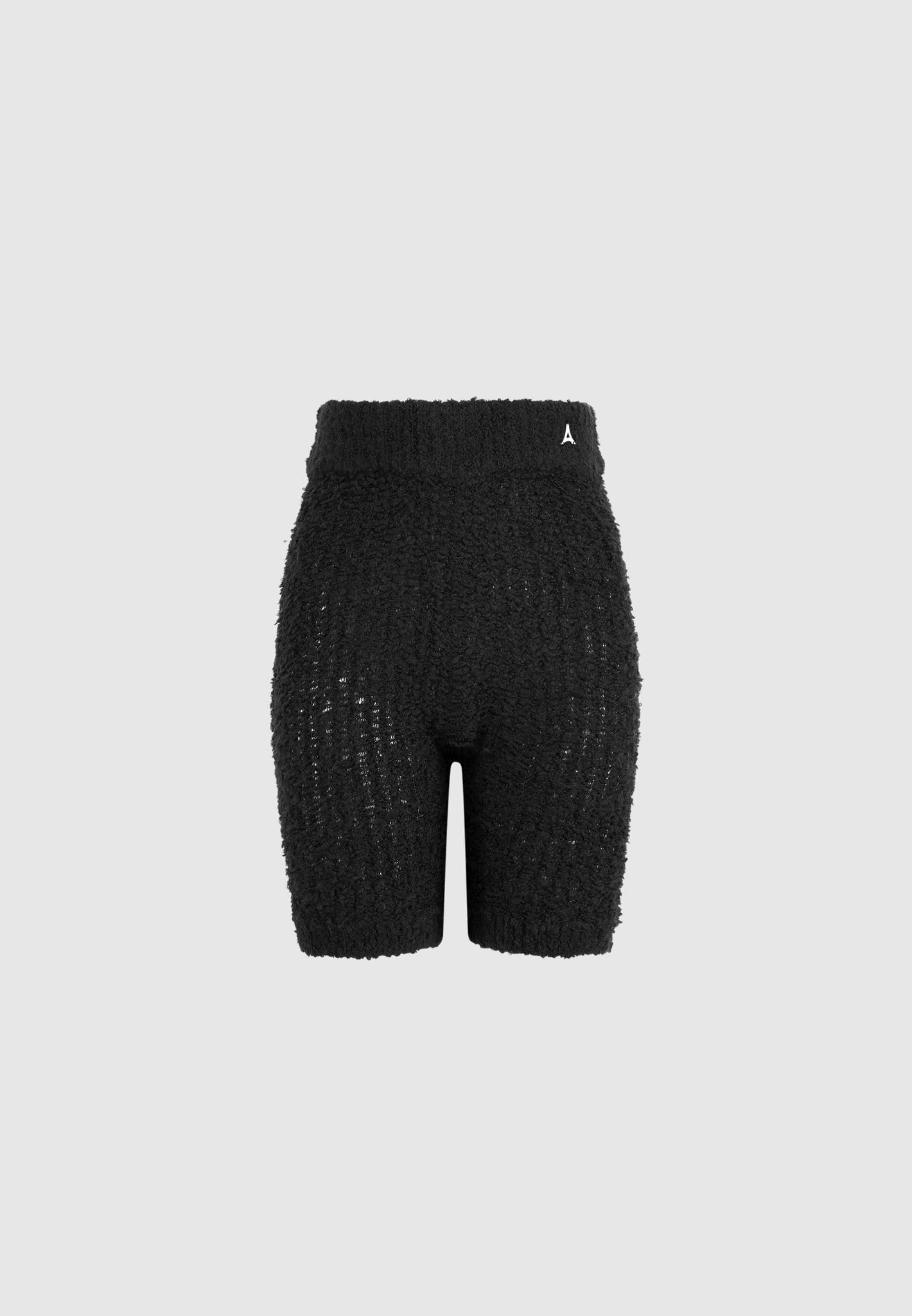 boucle-knit-shorts-black