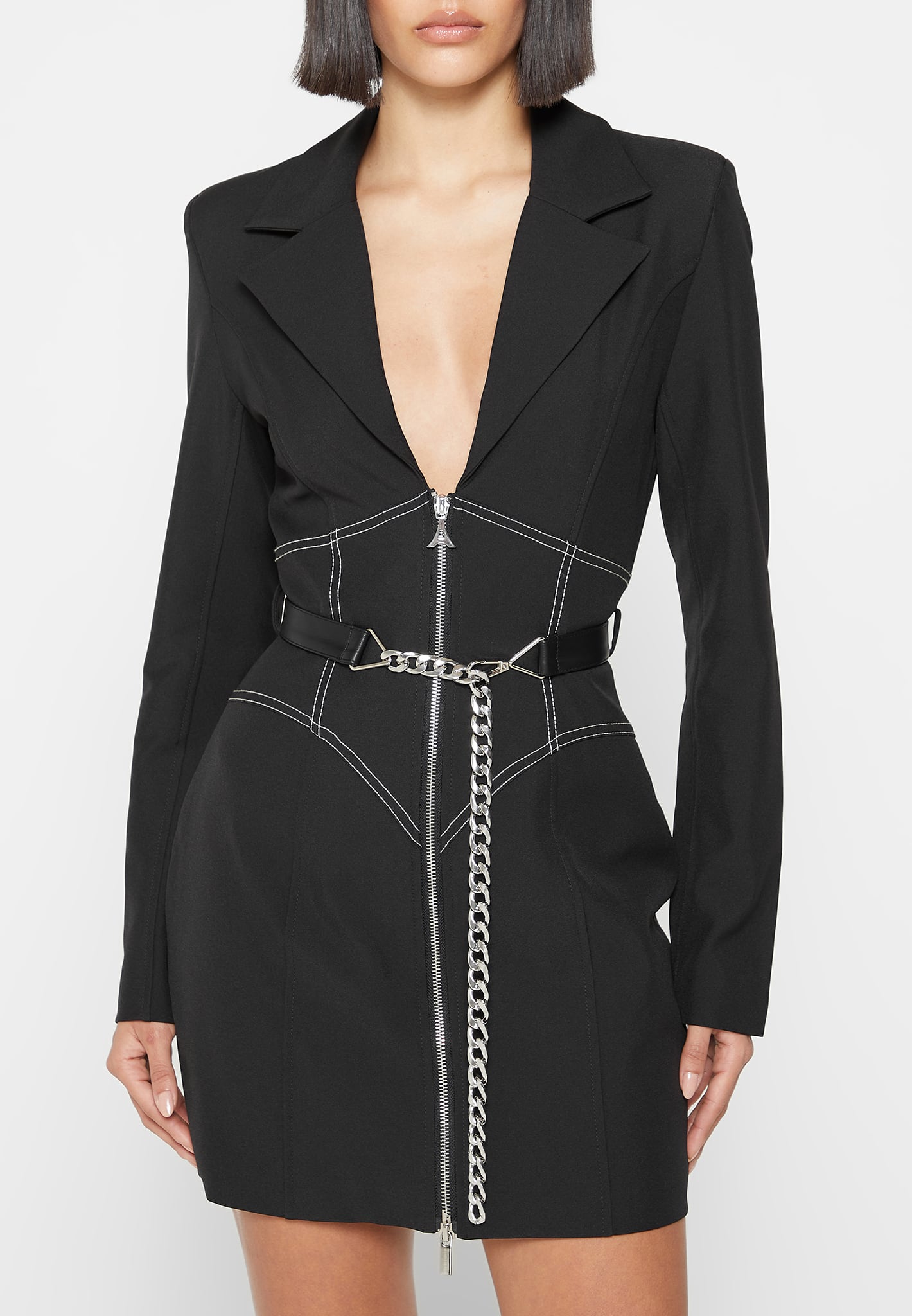 corset-blazer-dress-with-chain-black-2