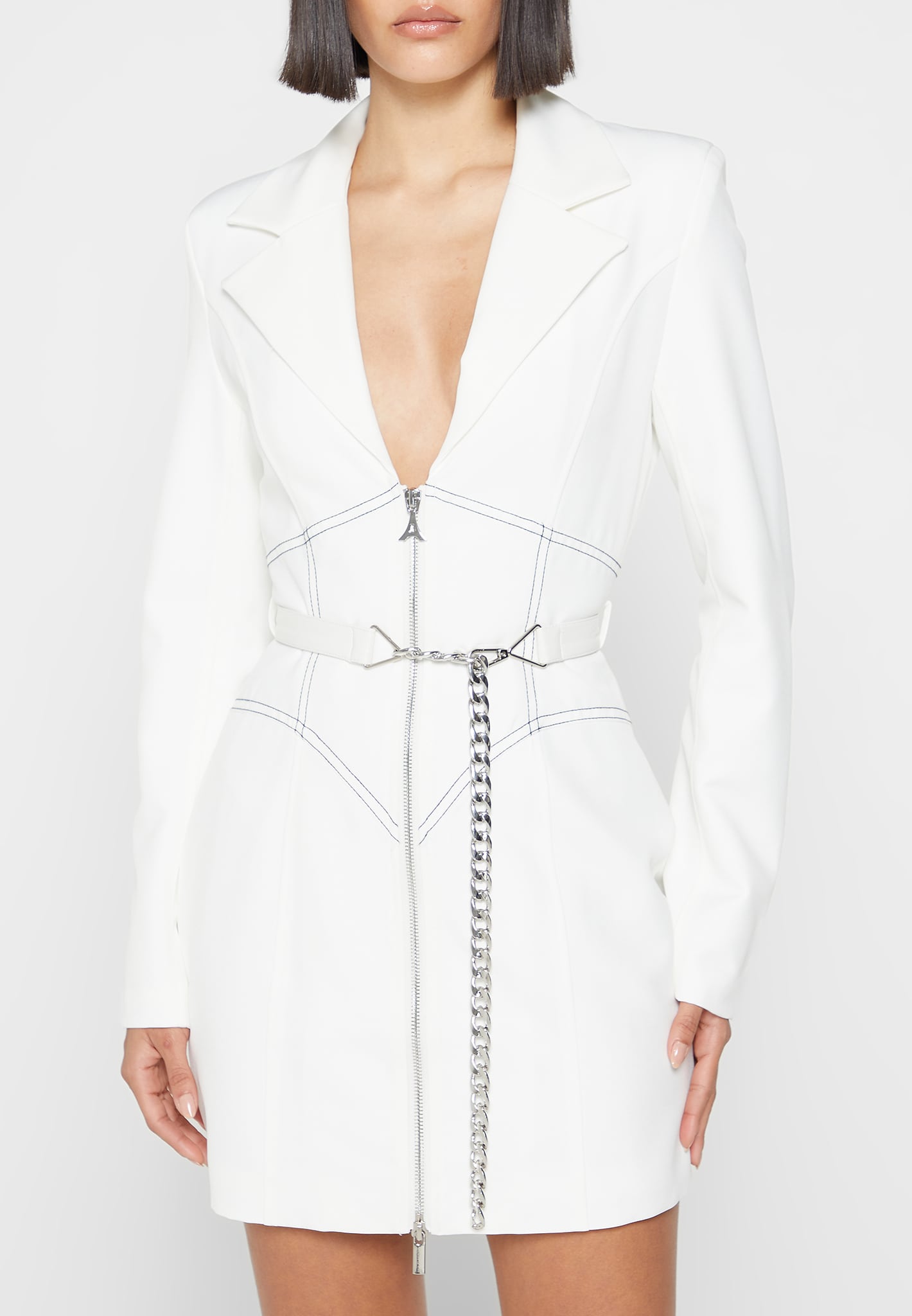 corset-blazer-dress-with-chain-white-2