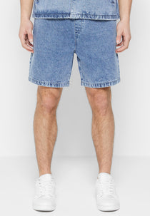 Denim Shorts - Mid Blue