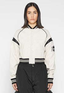 Eiffel Varsity Jacket - Beige