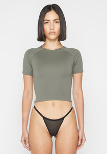Short Sleeve T Shirt - Khaki