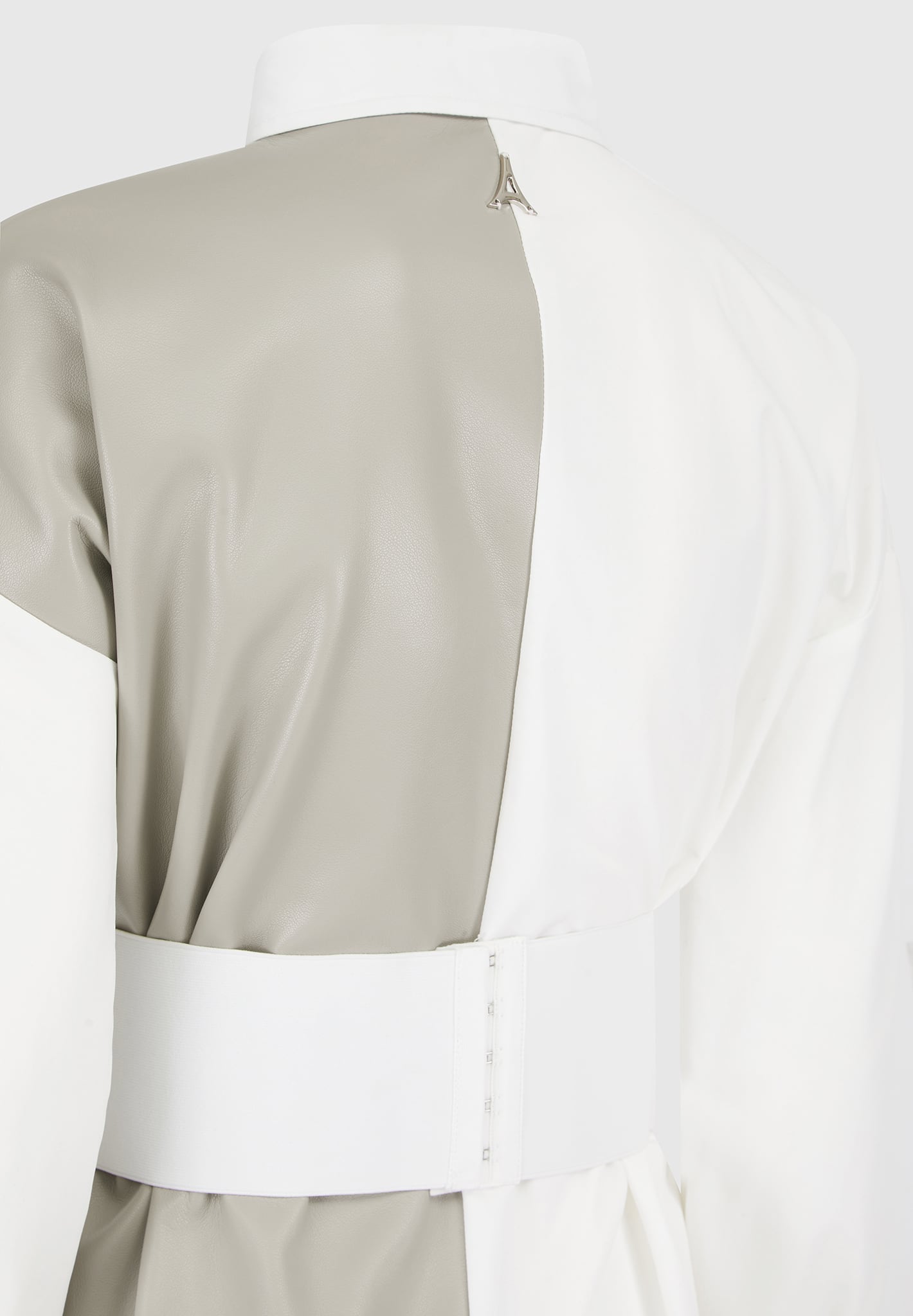 half-vegan-leather-shirt-dress-white-beige