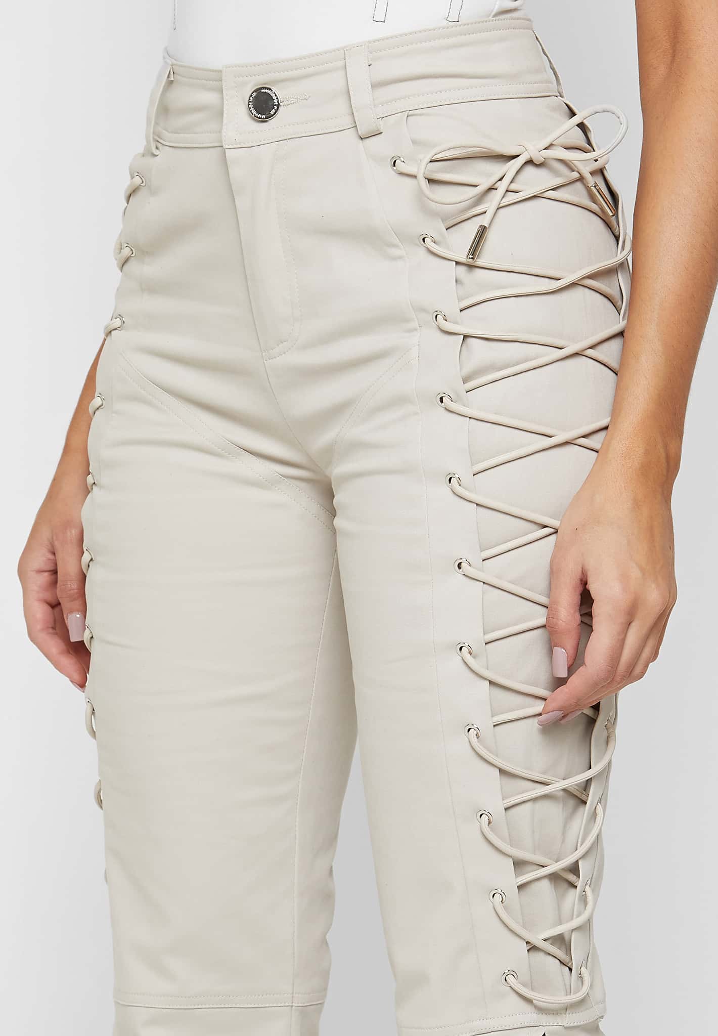 Windsor Faux Leather Lace Up Pants | Hamilton Place