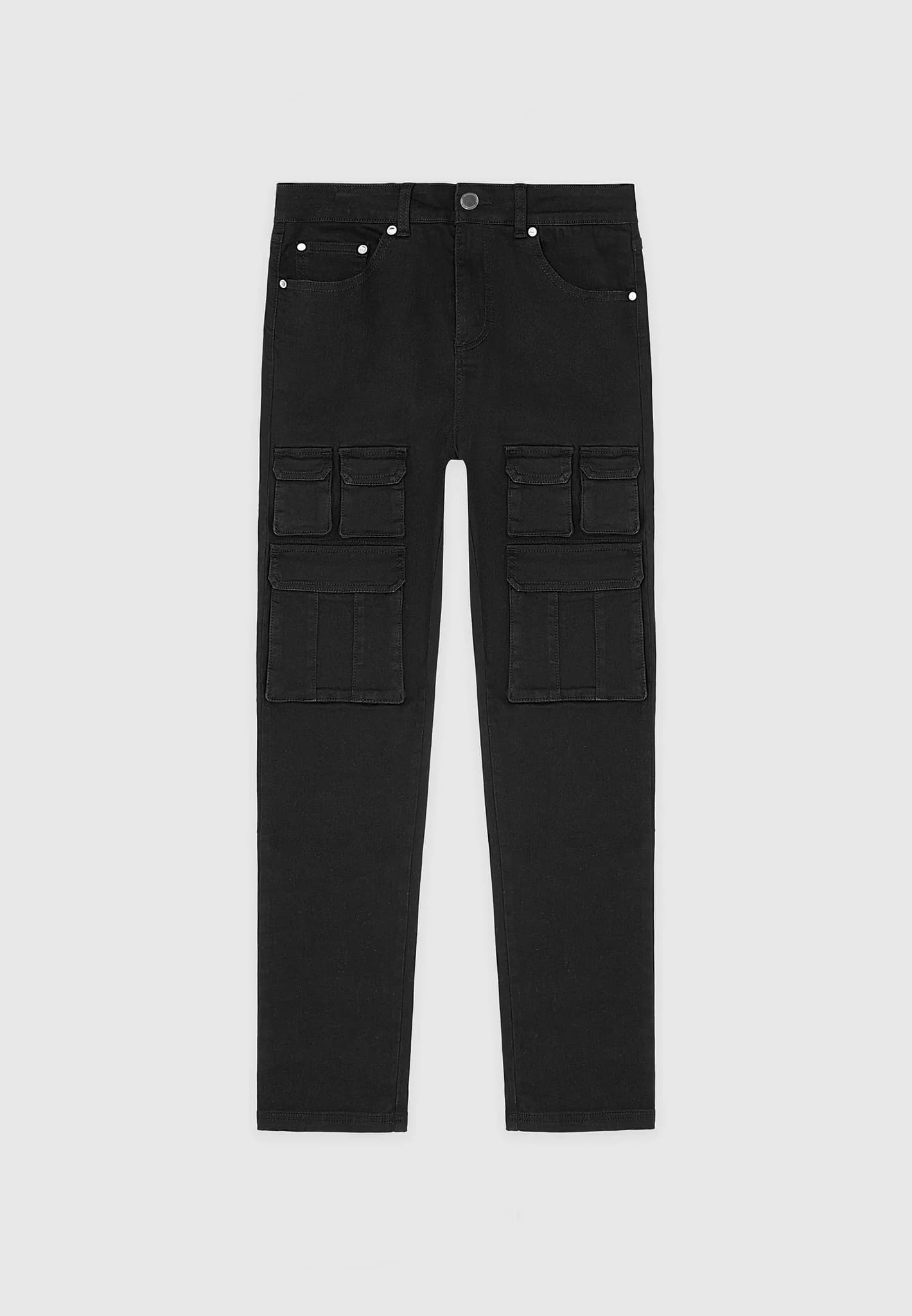 Cargo Pocket Jeans - Black | Manière De Voir