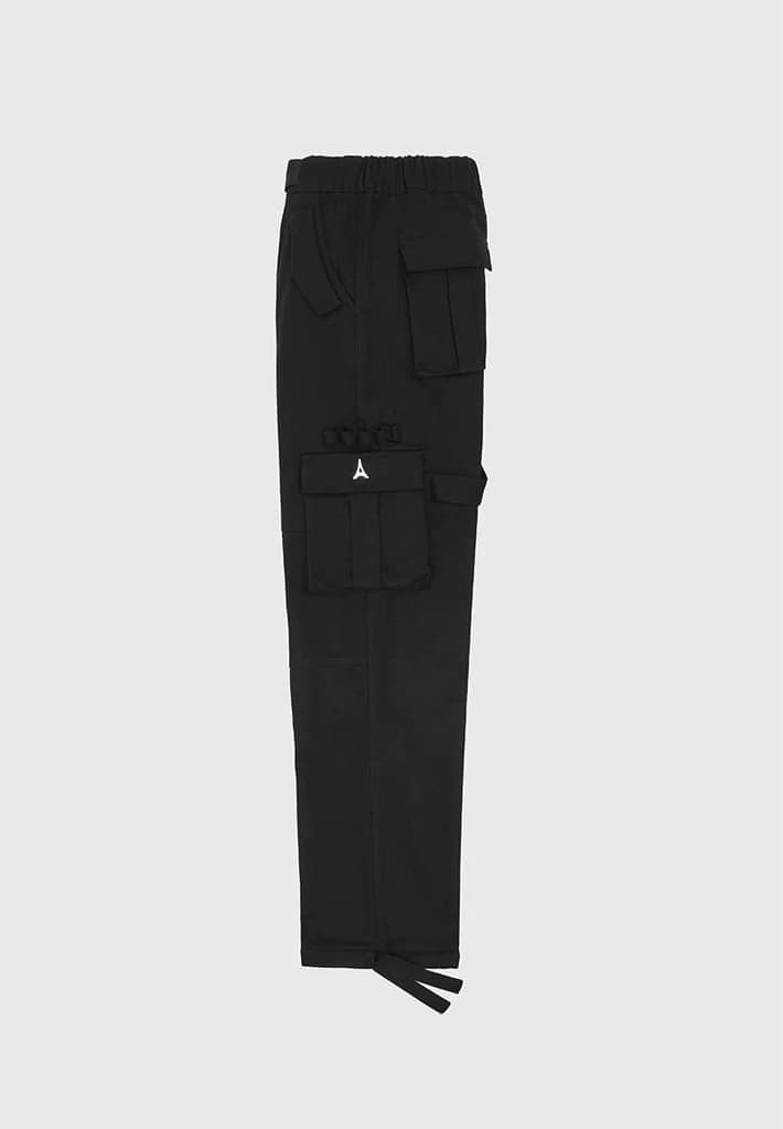 Nylon Belted Cargo Pants  Black  Manière De Voir