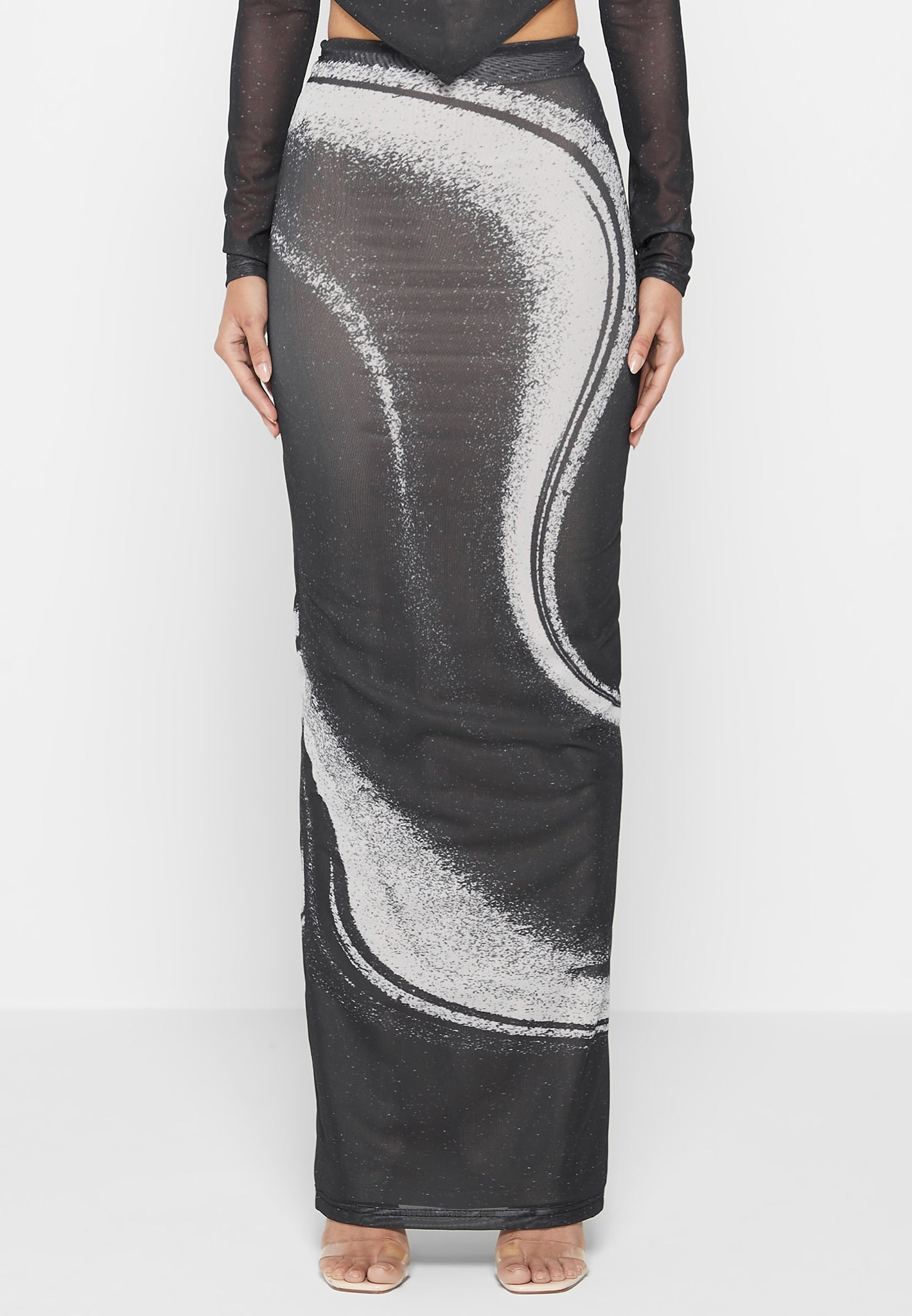 mesh-printed-maxi-skirt-black