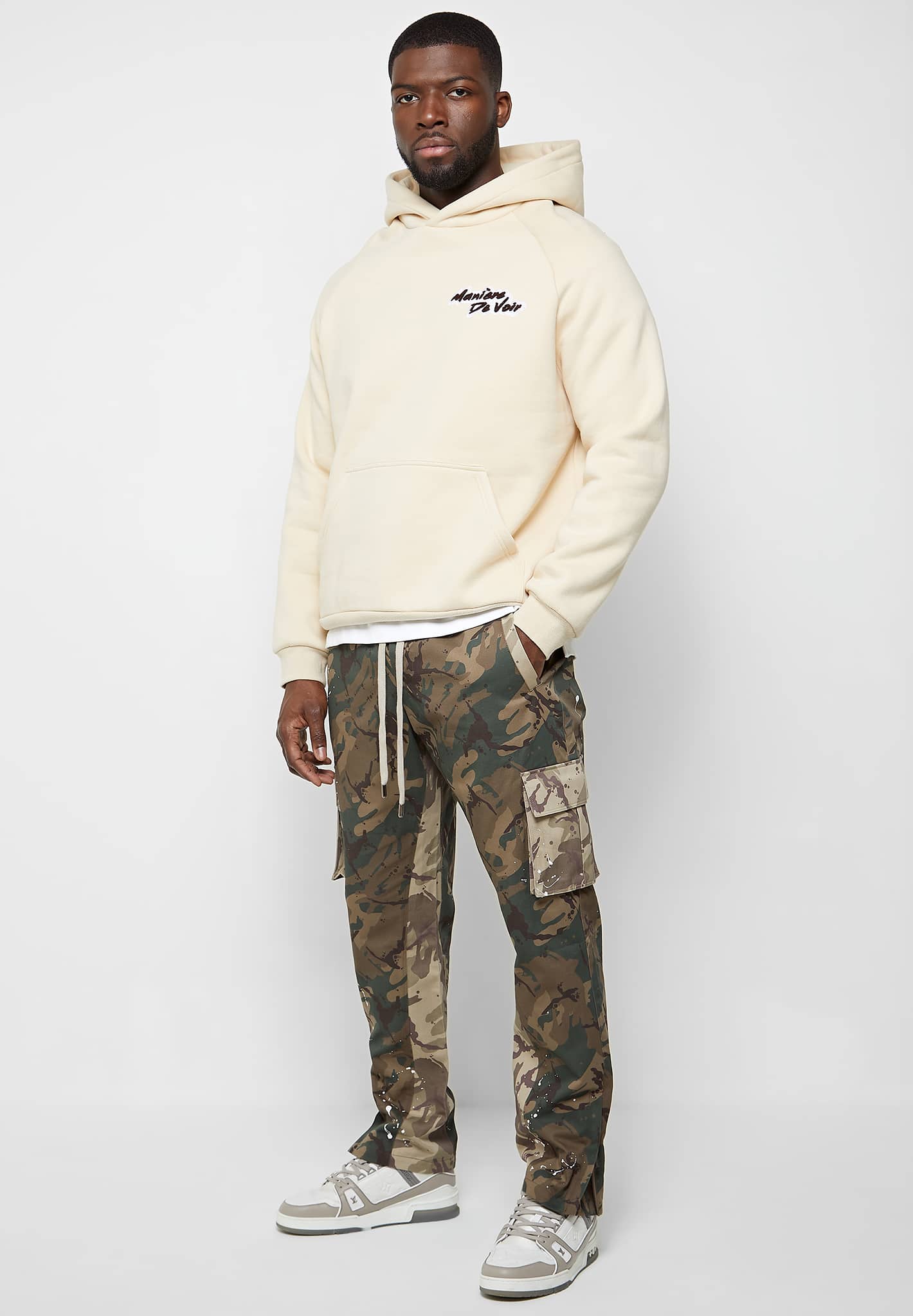 Paint Splatter Camo Cargos Pants Camo Manière De Voir