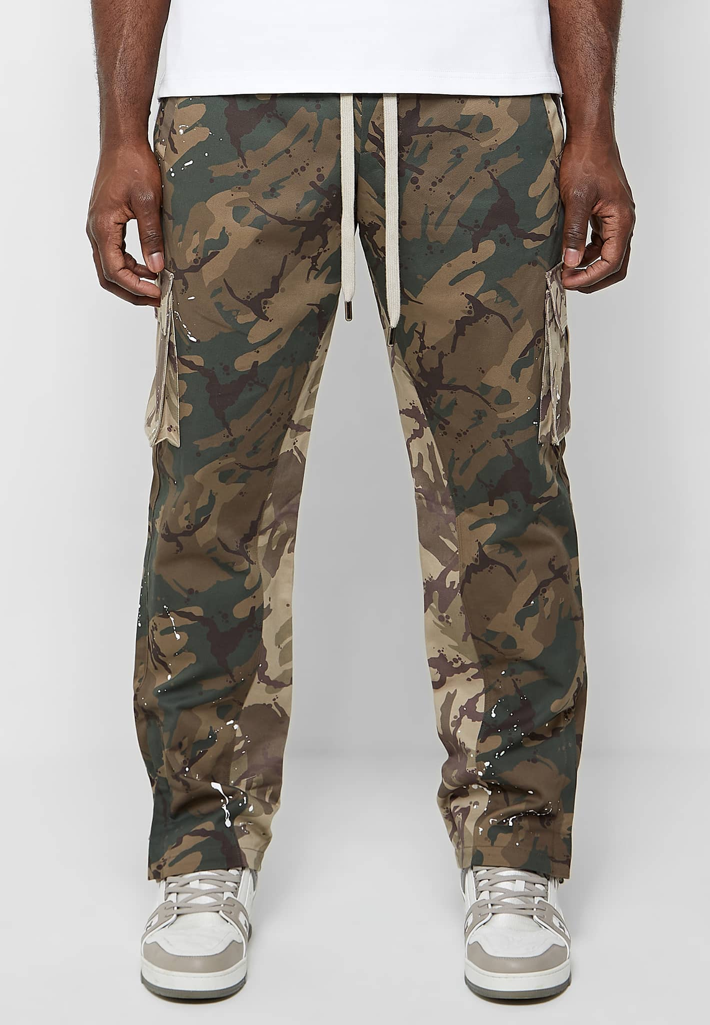 Paint Splatter Camo Cargos Pants Camo Manière De Voir