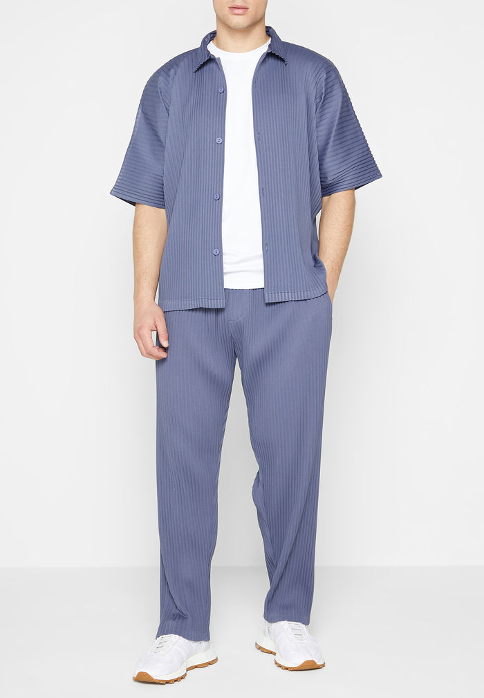 pleated-shirt-steel-blue