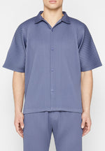 pleated-shirt-steel-blue