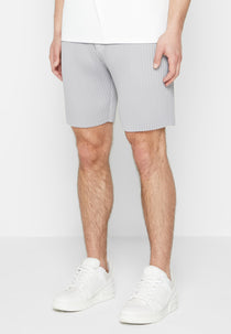 Pleated Shorts - Iced Grey