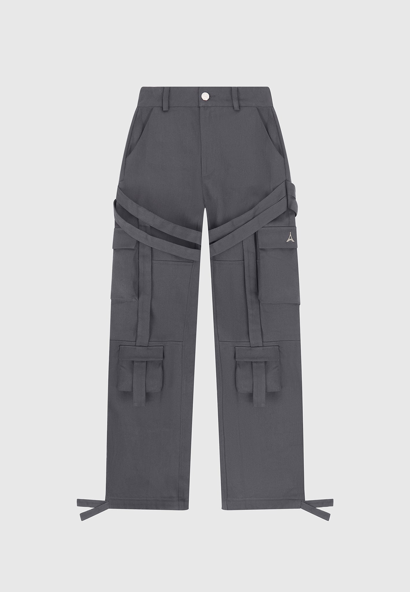 strap-detail-cargo-pants-grey