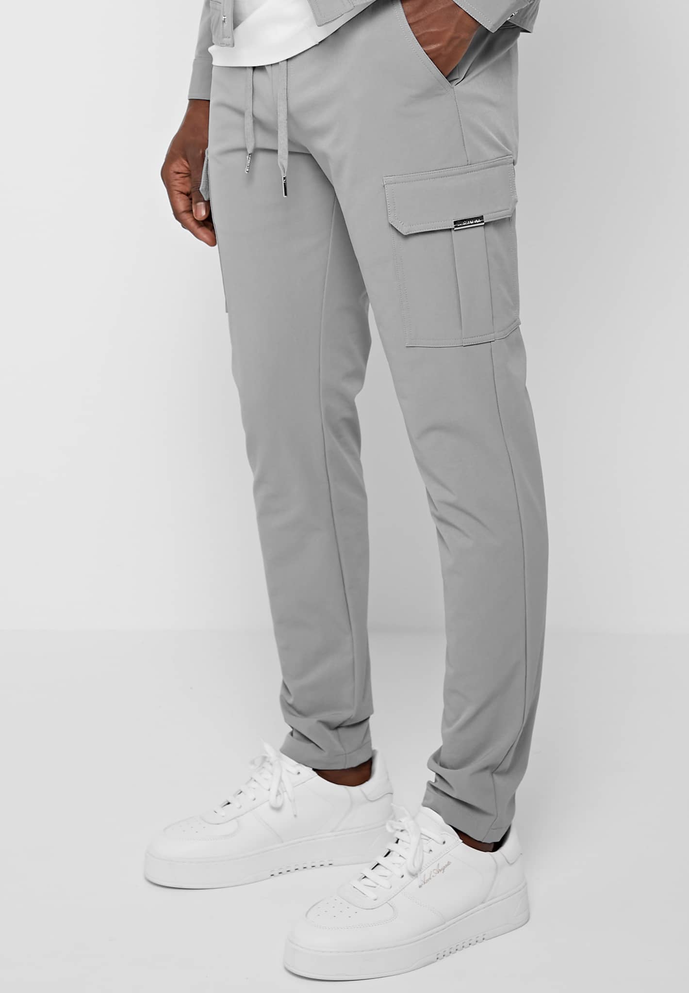 Cargo Pants Light Grey Baggy Fit Jeans for Men Online  Powerlook