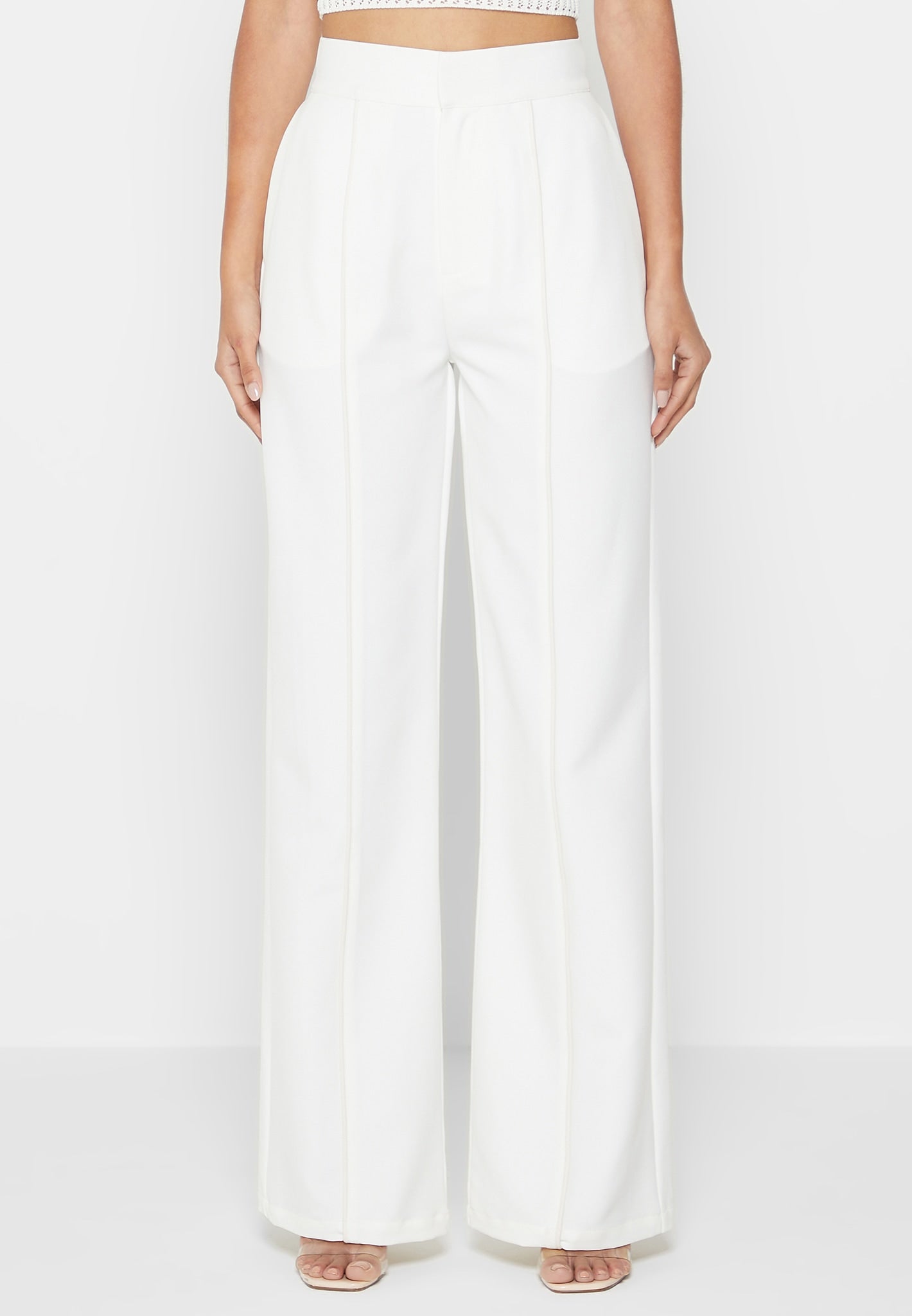 trousers-with-vegan-leather-pintuck-white