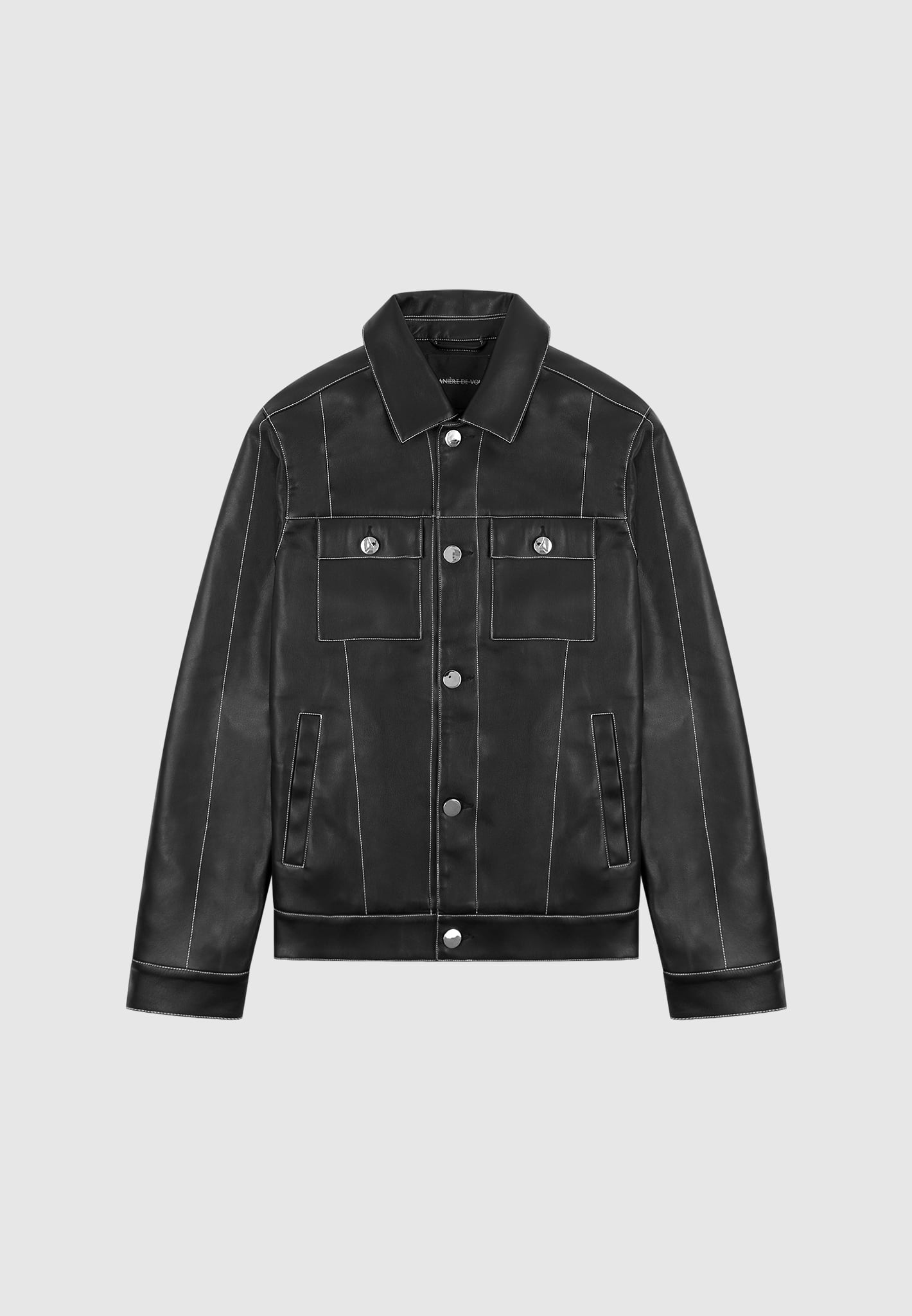 vegan-leather-contrast-stitch-jacket-black