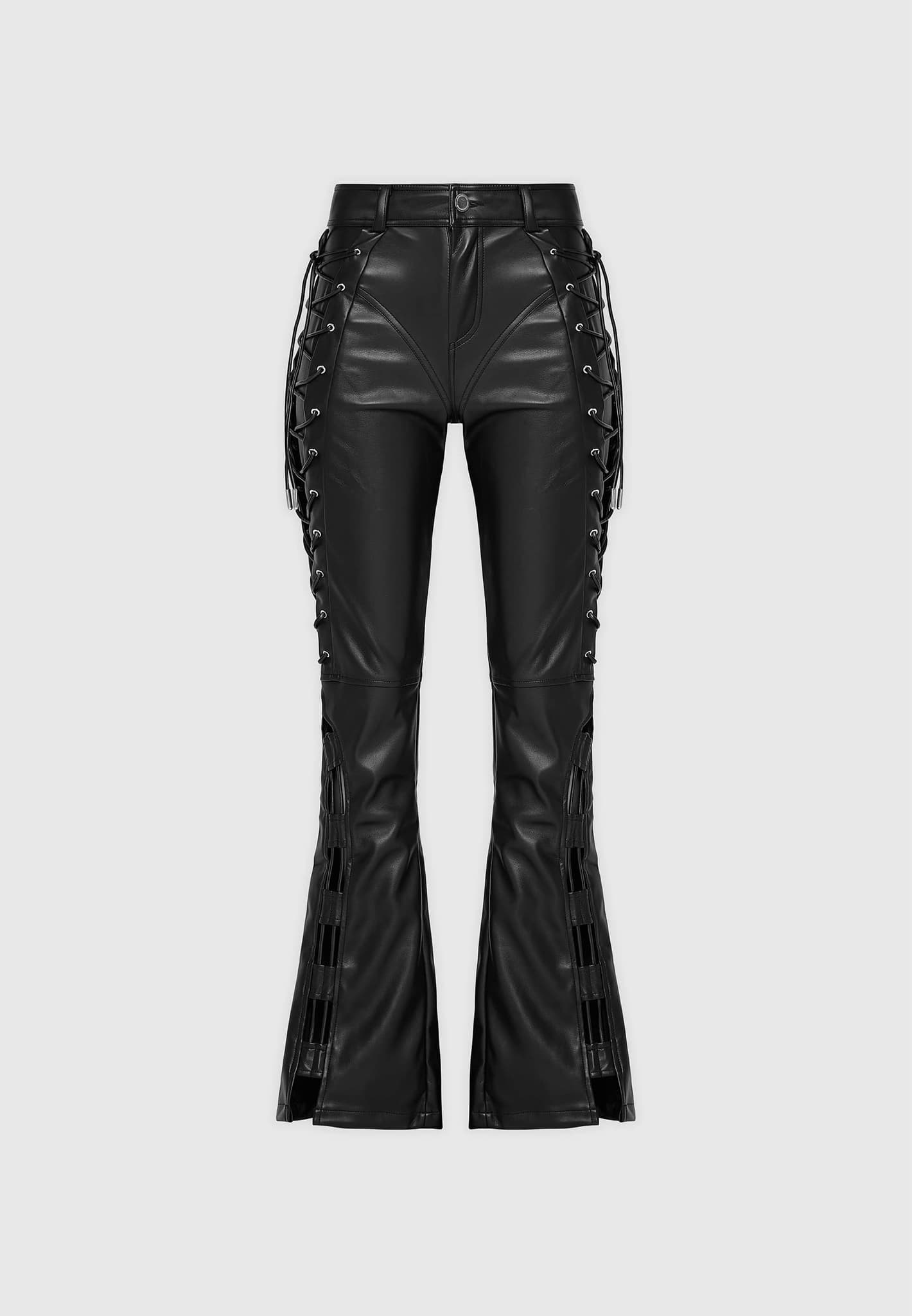 vegan-leather-lace-up-trousers-black