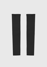 knitted-contour-dress-with-vegan-leather-sleeves-black