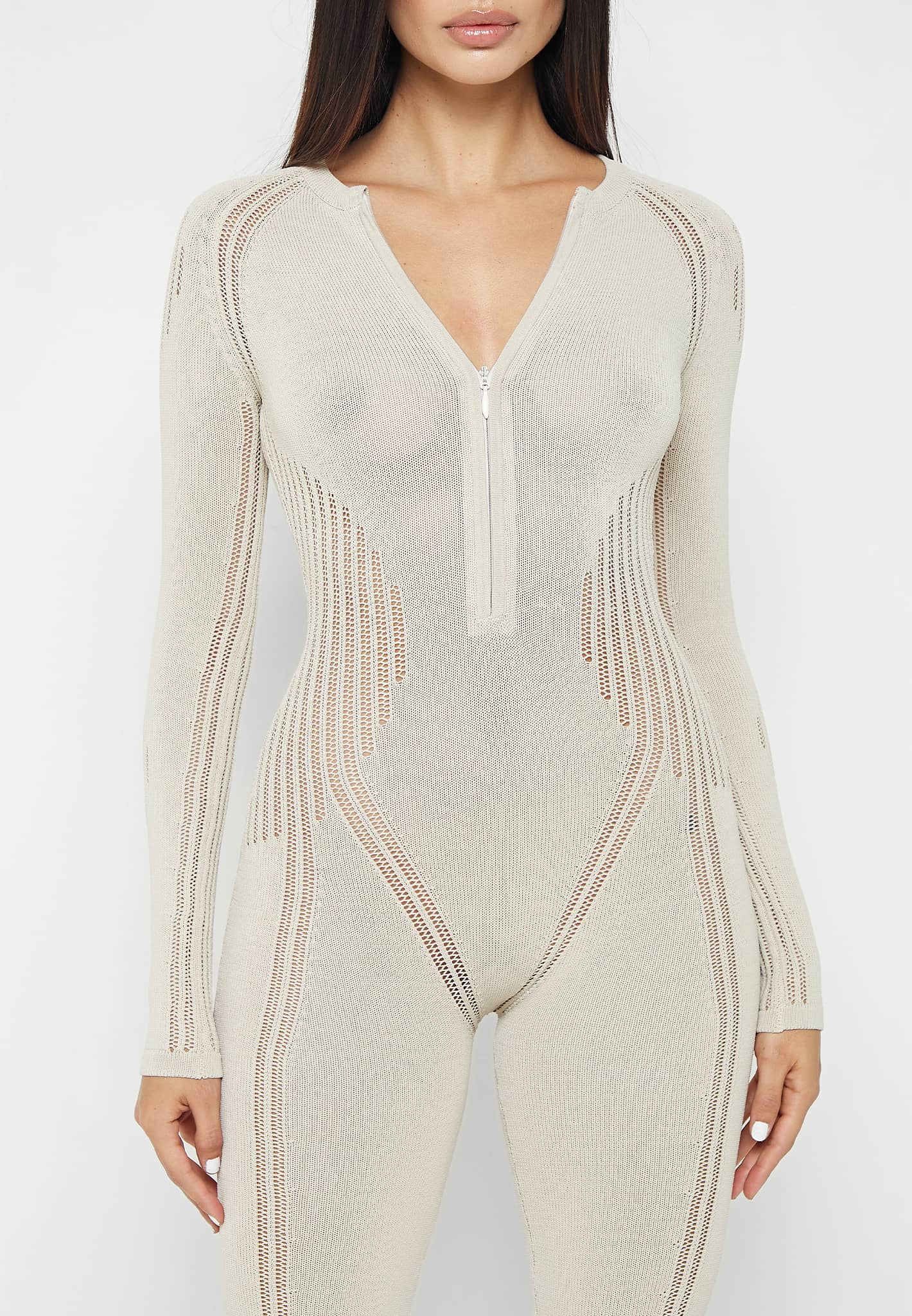 knitted-contour-jumpsuit-beige