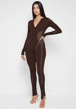 knitted-contour-jumpsuit-brown