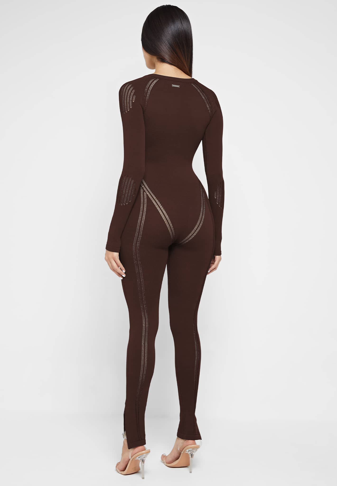 knitted-contour-jumpsuit-brown