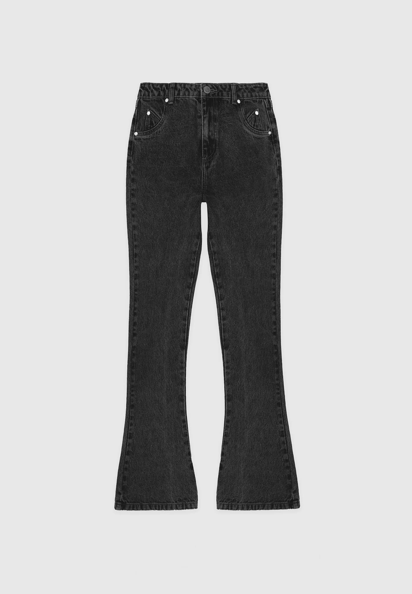 Flared denim jeans black - Women