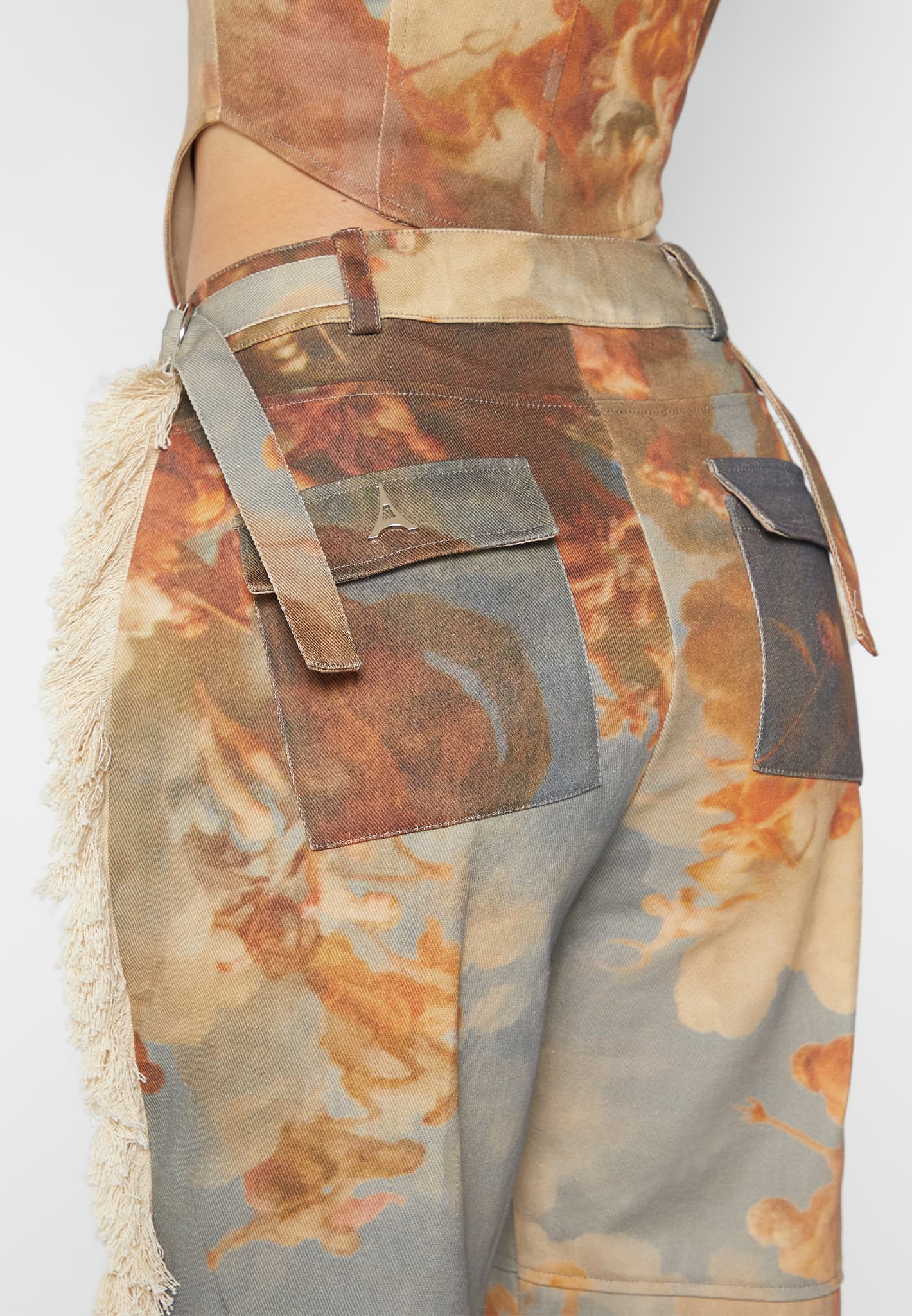 art-cargo-pants-with-tassels-multi