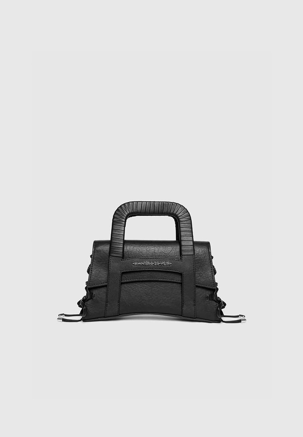 caged-vegan-leather-lace-up-bag-black