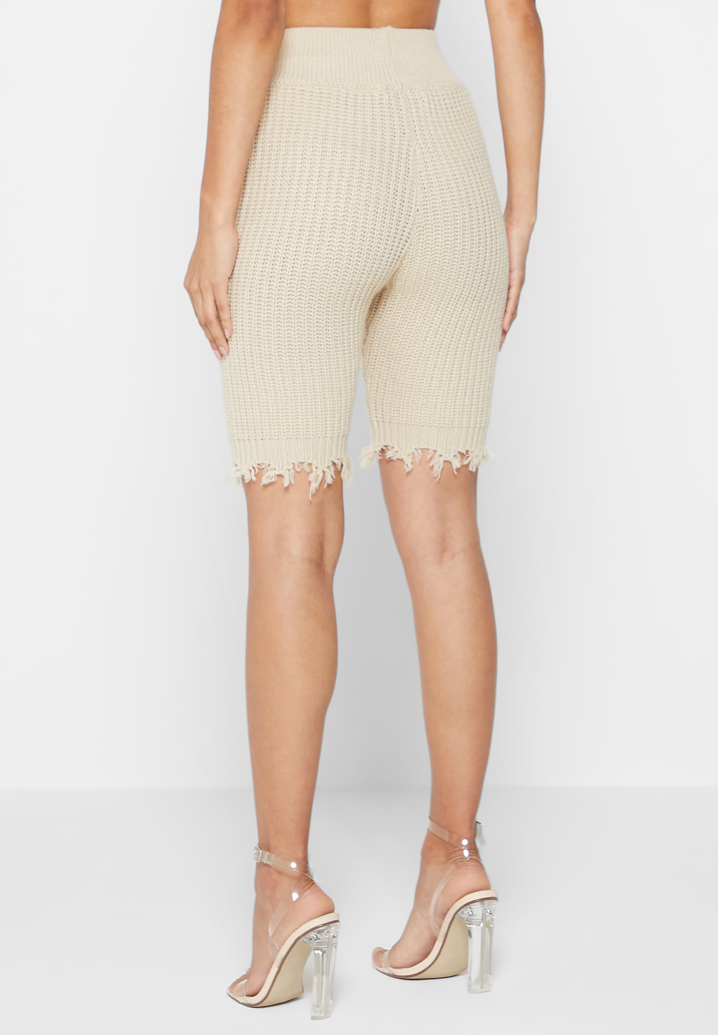 Distressed biker shorts discount