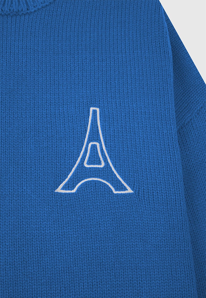 eiffel-outline-knitted-jumper-cobalt-blue