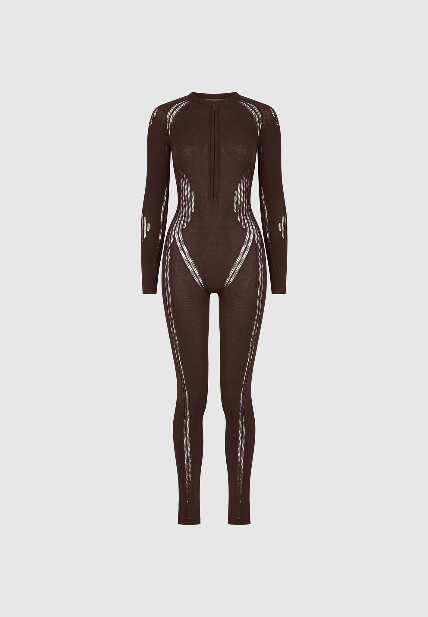 knitted-contour-jumpsuit-brown