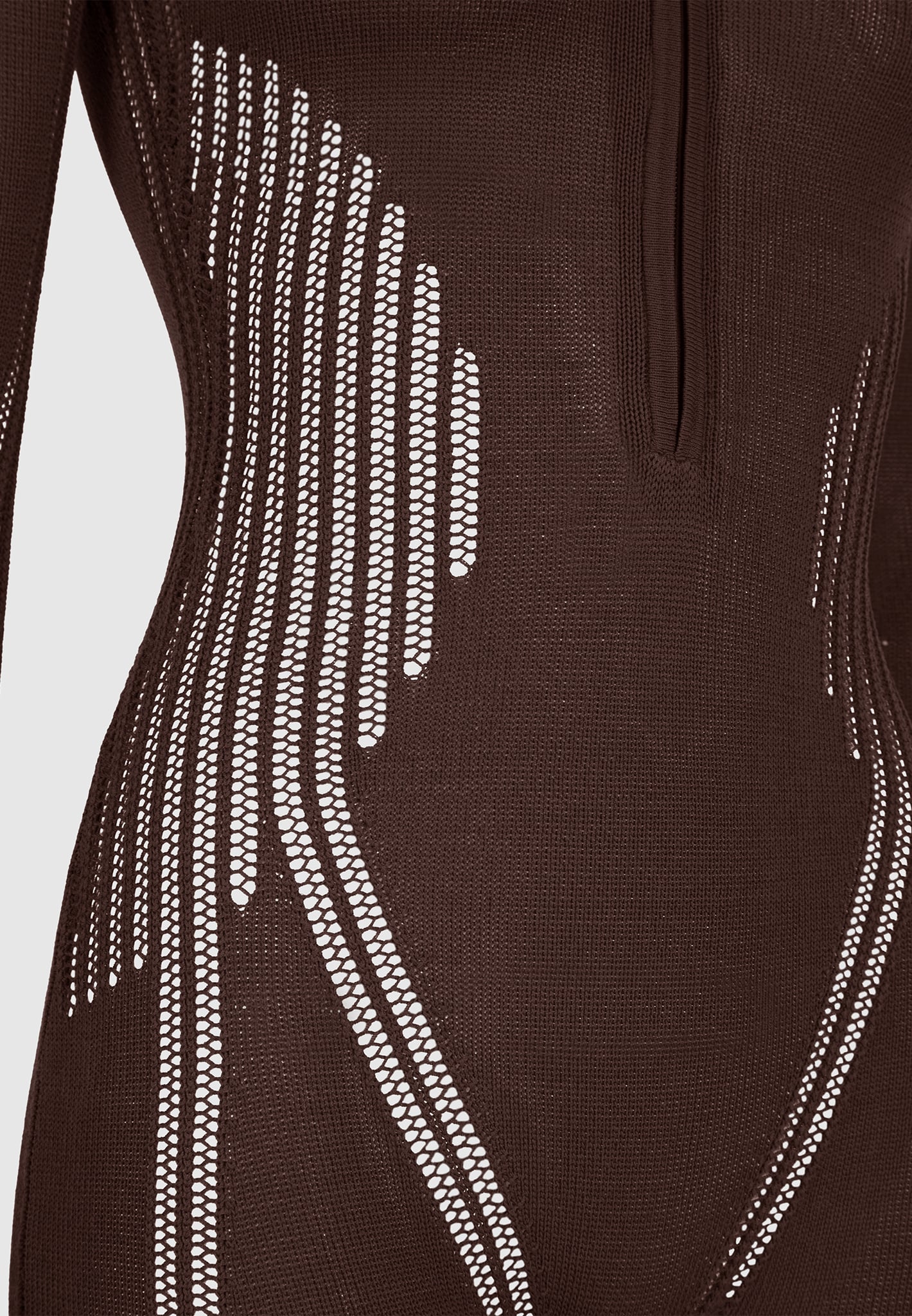knitted-contour-jumpsuit-brown