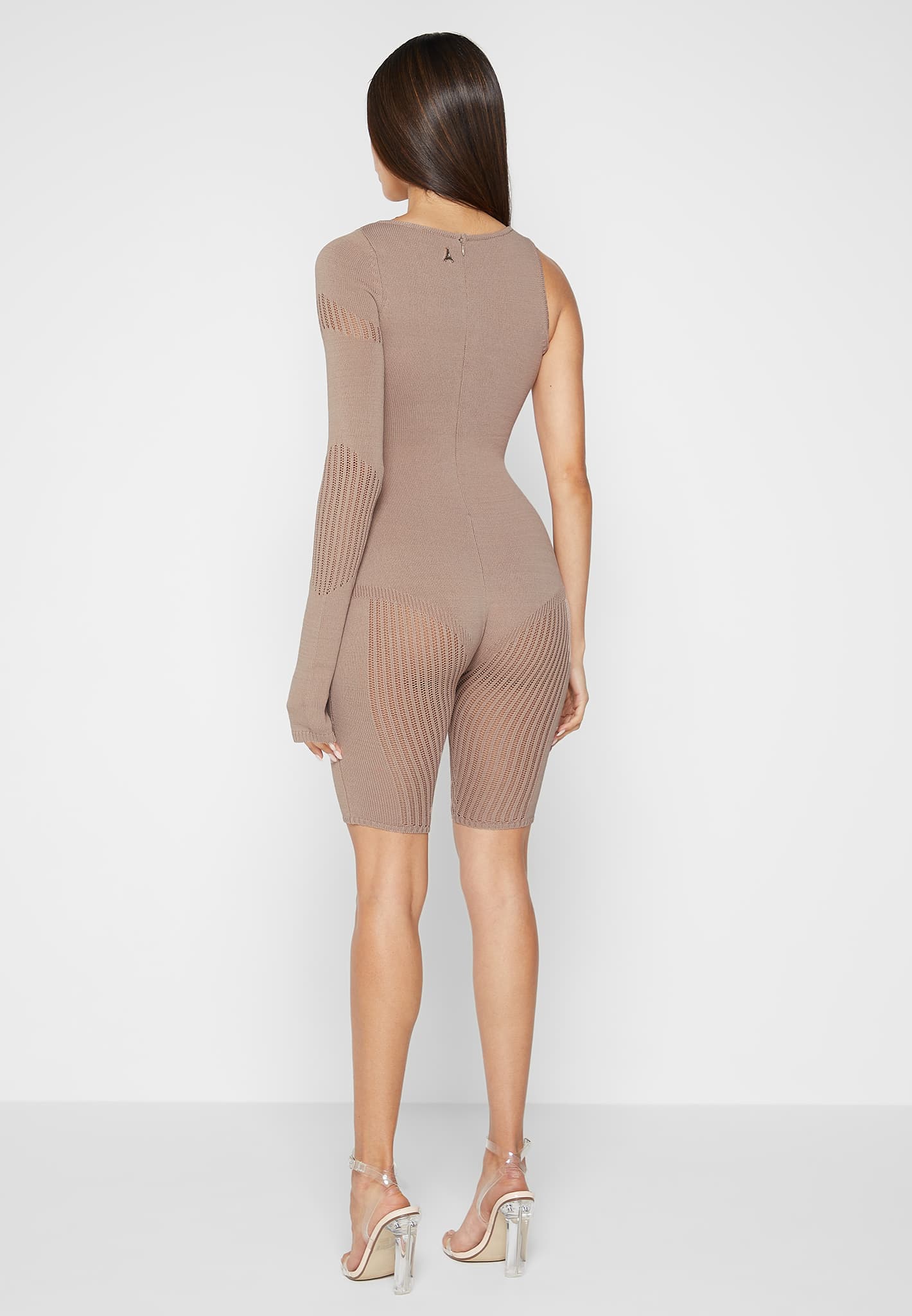 knitted-contour-one-sleeve-playsuit-taupe