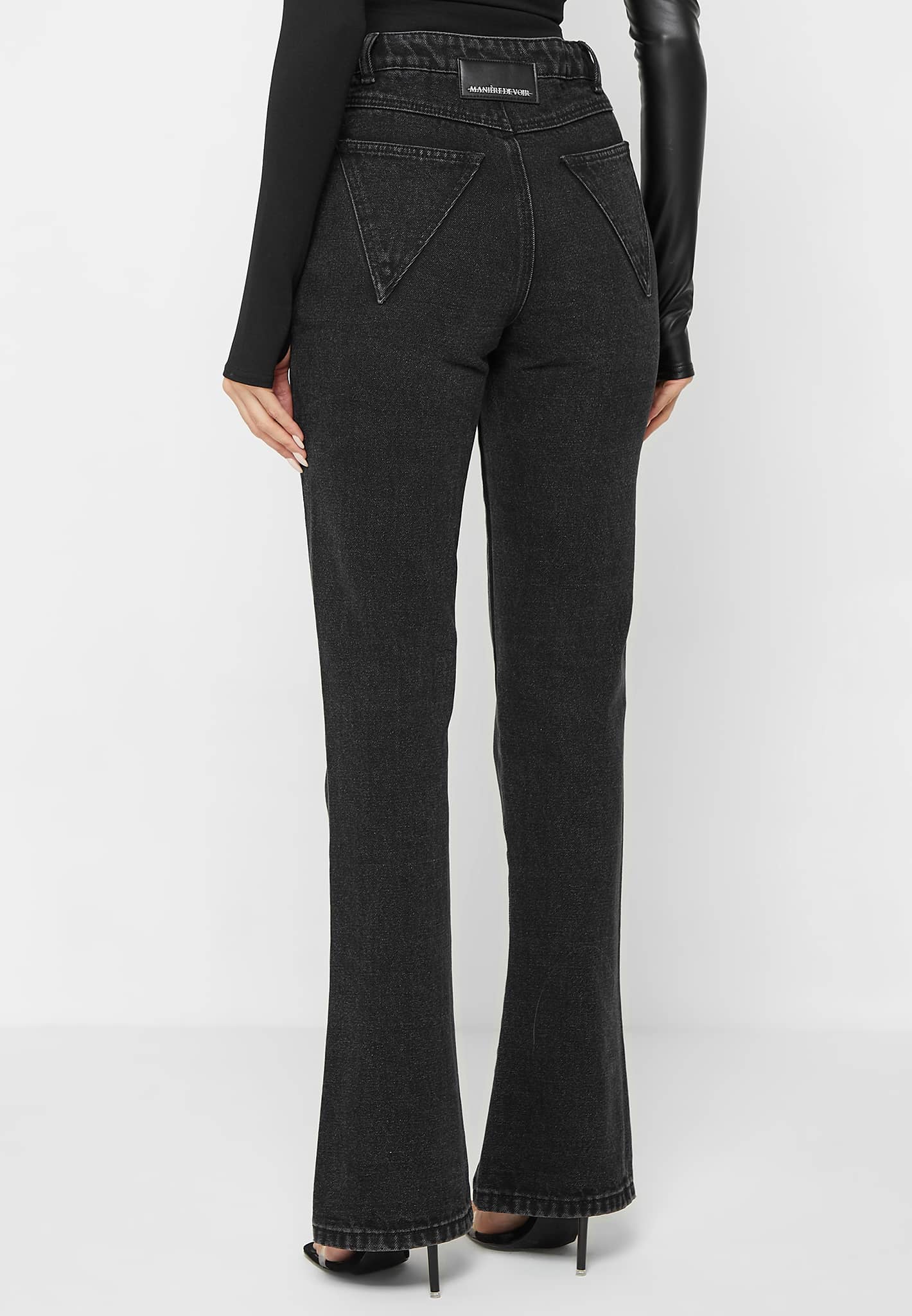 Mid rise flare pants hotsell