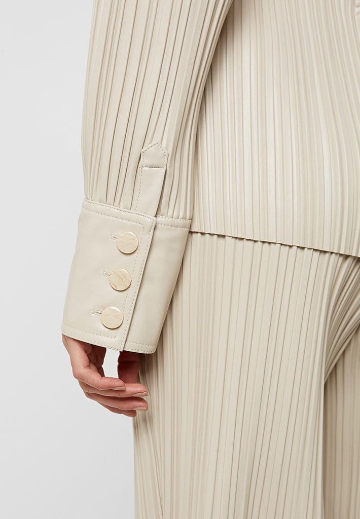 plisse-leather-shirt-beige