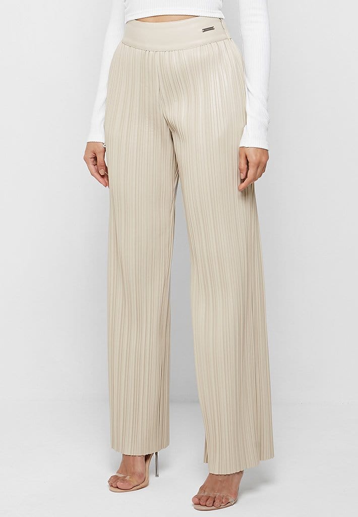 plisse-leather-trousers-beige