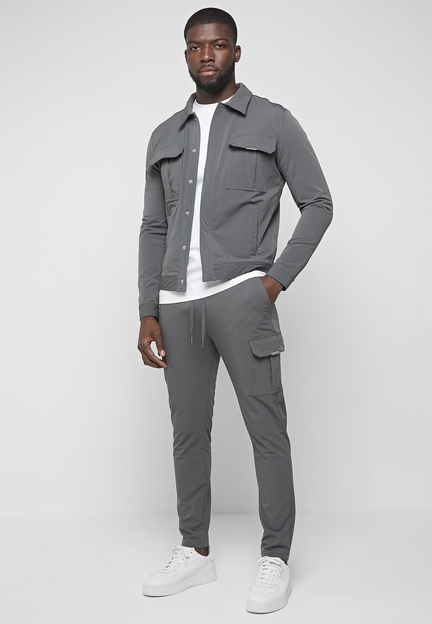 Technical Cargo Jacket - Dark Grey