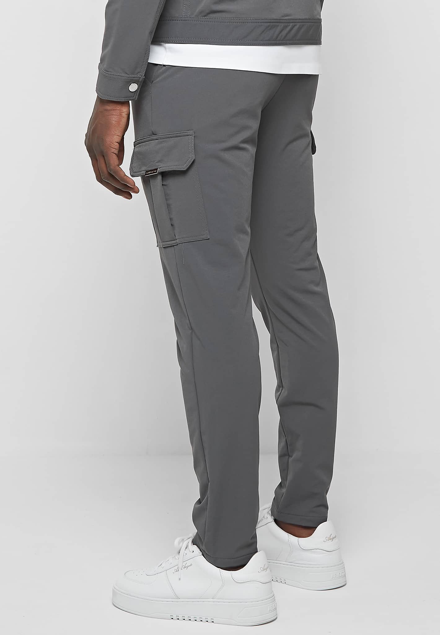 Mid Rise Suit Pants Grey | NA-KD